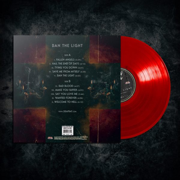 Deaf Rat Ban The Light limited edition clear blood red vinyl