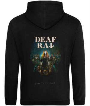 Deaf Rat hooded sweatshirt with Ban The Light album artwork on back official merchanise