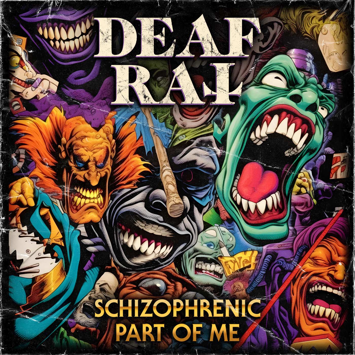 Cover artwork of Deaf Rat single Shizophrenic Part Of Me