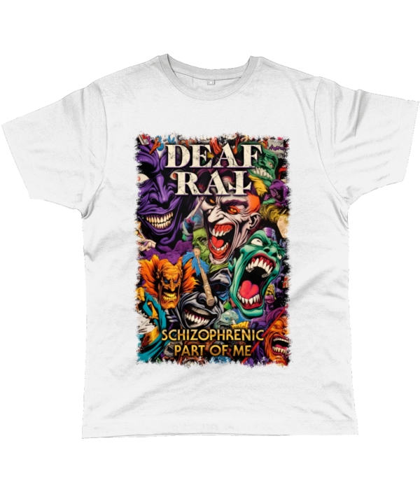 High quality Deaf Rat T-shirt with Schizophrenic Part Of Me cover artwork on front.